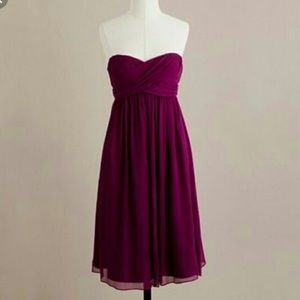 J.Crew silk chiffon Taryn dress